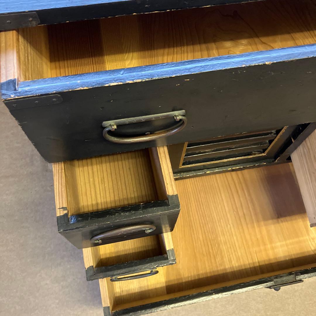 時代箪笥（約幅８８、高８３、奥４５㌢、重３２㌕／説明・写真見直し、写真２０追加）