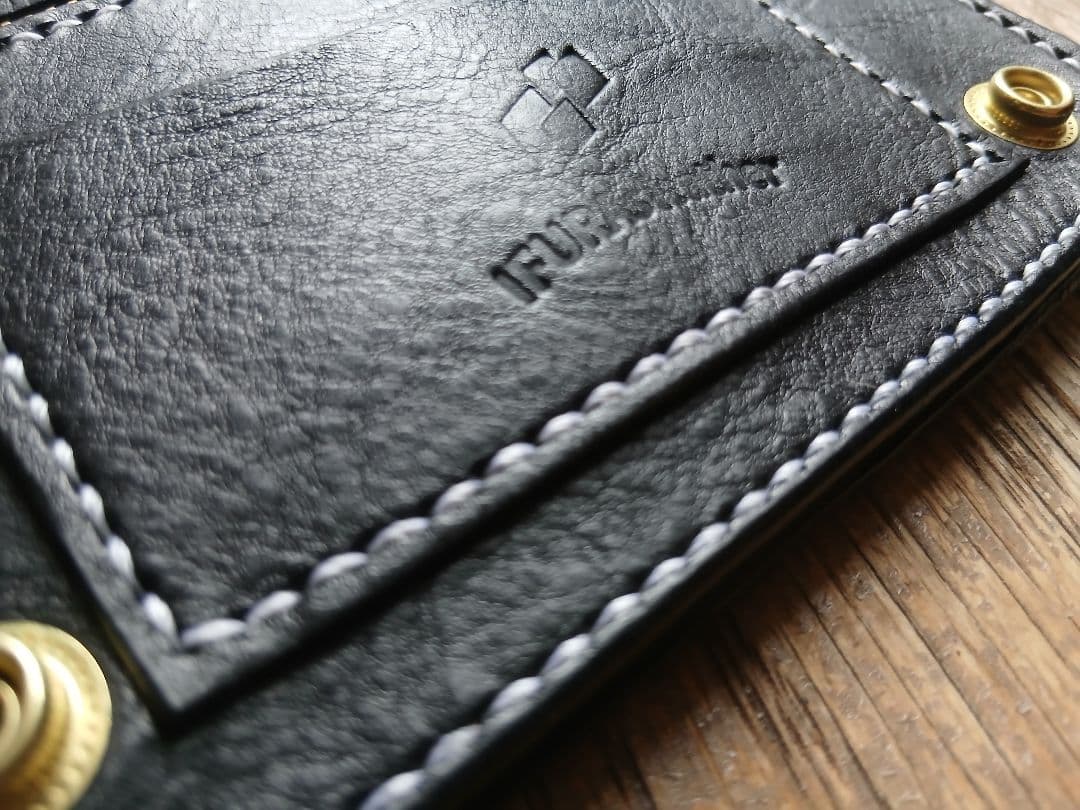 S*a様 イタリアンレザー アリゾナ トラッカーウォレット 真鍮スタッズ ハンド