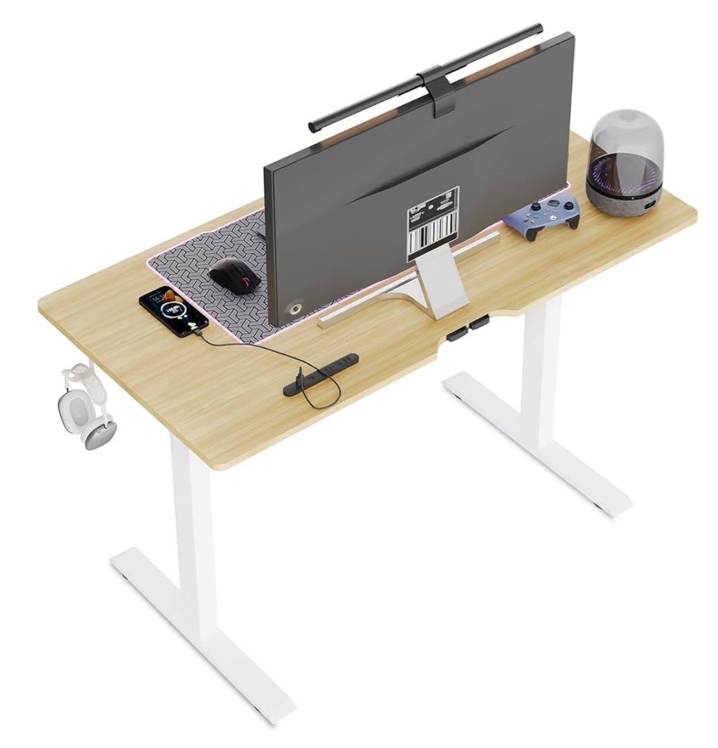 ゲーミングデスク 電動 昇降式デスク幅120×奥行60×高さ72-117