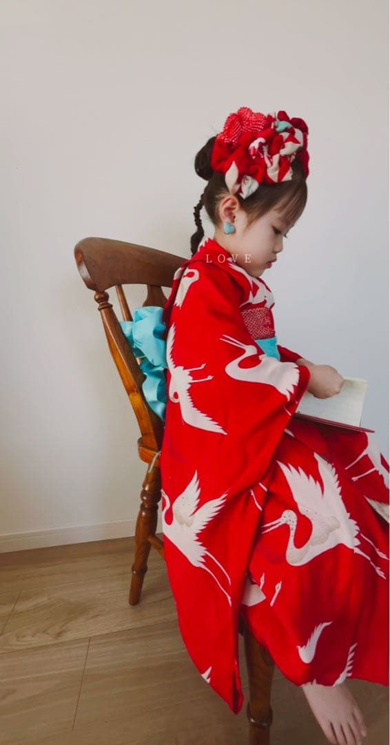 h*i様 七五三　七五三髪飾り　ヘッドドレス　着物髪飾り　リメイク髪飾り　069