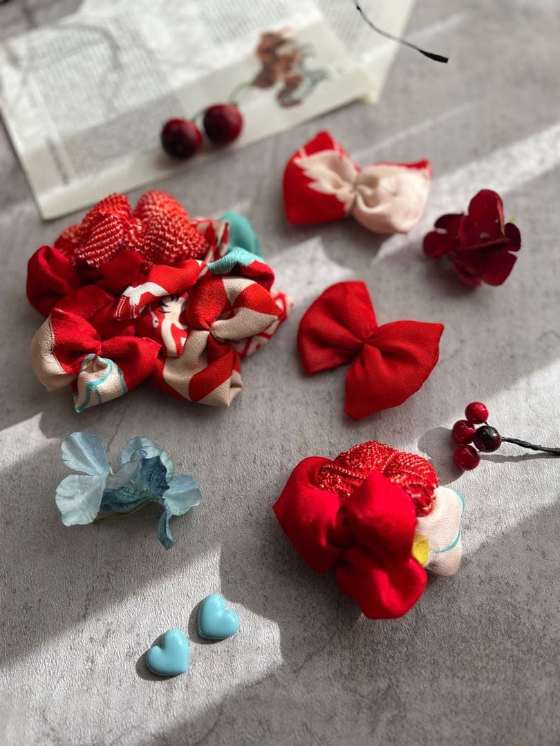 h*i様 七五三　七五三髪飾り　ヘッドドレス　着物髪飾り　リメイク髪飾り　069