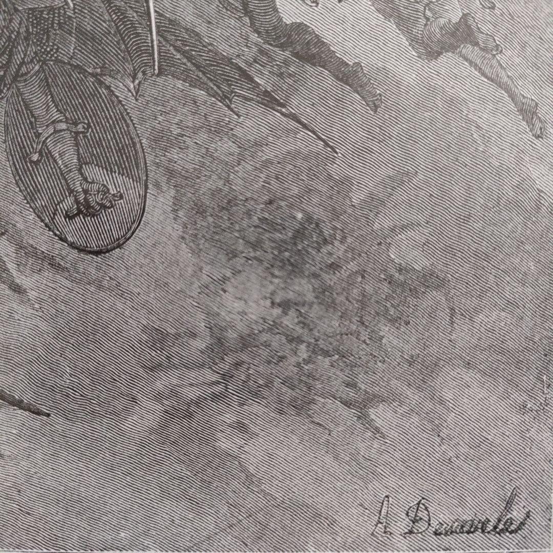 未使用\" ギュスターヴ ドレ　木口木版『失楽園/ミルトン』1882年代制作