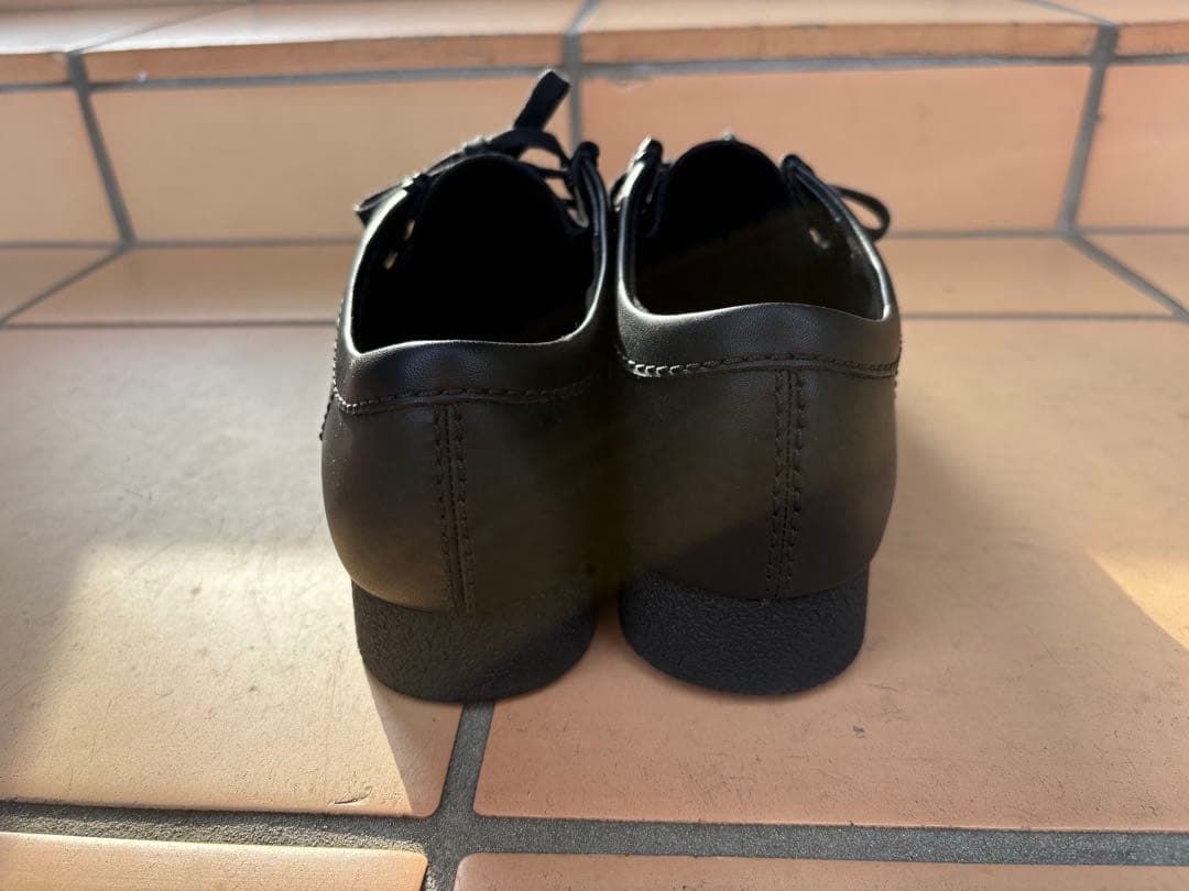 クラークス ワラビーエヴォウォータープルーフ UK7 (25cm)ブラックレザー