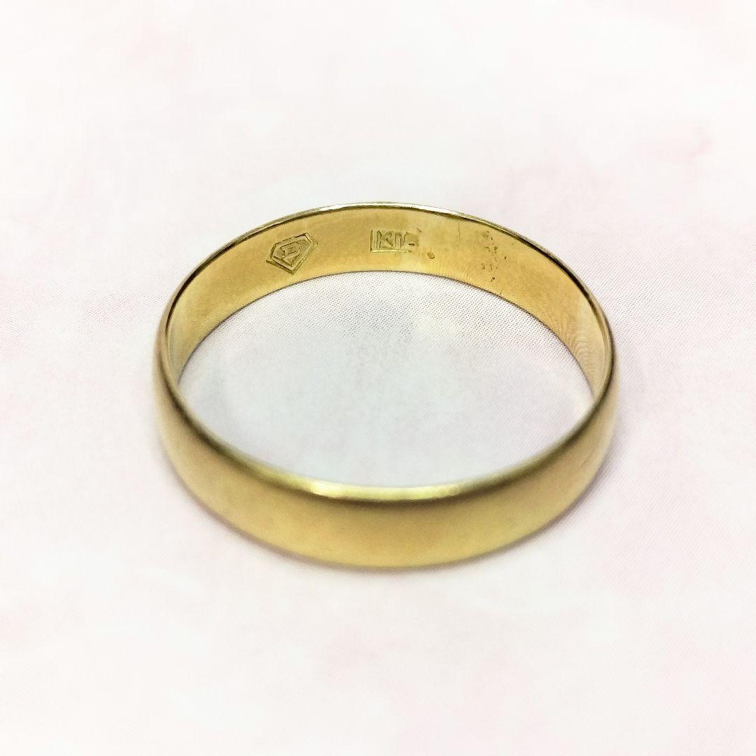 タイムセール♡K18 リング 平打 11号 地金 インデックス レディースリング