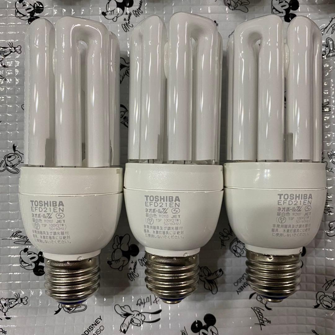 ネオボールZ TOSHIBA 蛍光灯 EFD21EN 21W 昼白色 8個セット