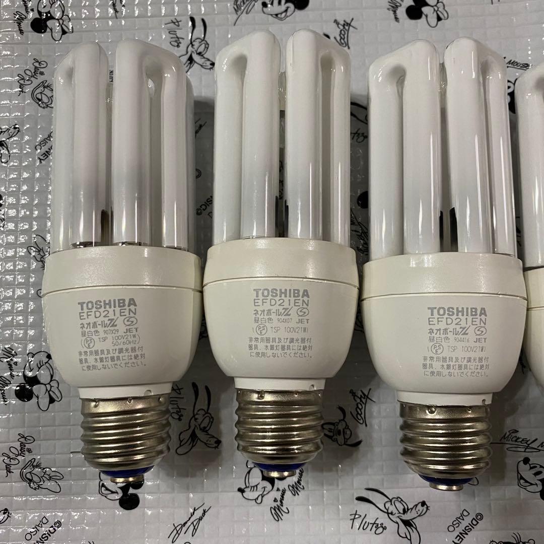 ネオボールZ TOSHIBA 蛍光灯 EFD21EN 21W 昼白色 8個セット