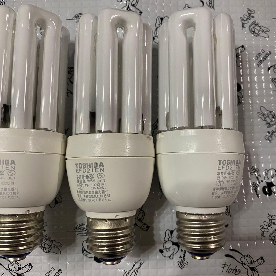 ネオボールZ TOSHIBA 蛍光灯 EFD21EN 21W 昼白色 8個セット