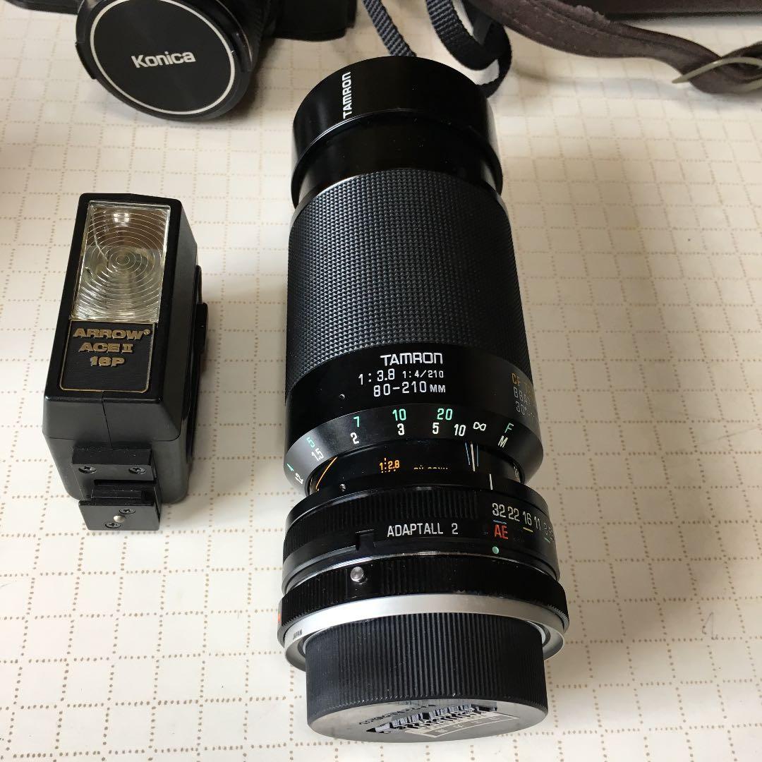 Konica望遠&フラッシュ付き一眼レフカメラ