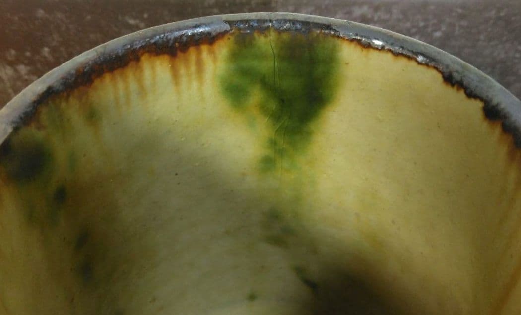 人間国宝 金城次郎 海老魚紋筒碗 栞 共箱(塗箱）壺屋焼 壷屋焼 やちむん