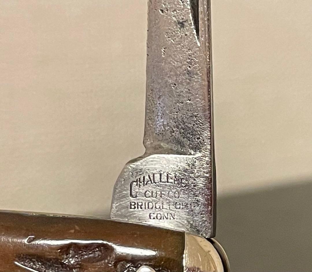 アンティークナイフ　チャレンジ　カトラリー社 イコールエンドナイフ　2枚刃