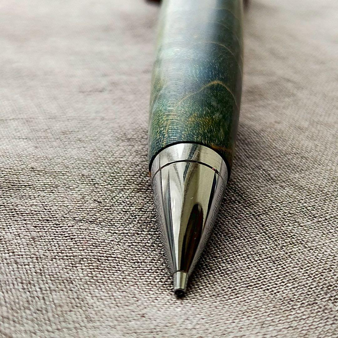 【秘境】　ハンドメイド　木軸シャープぺン　スタビライズドウッド　0.5mm