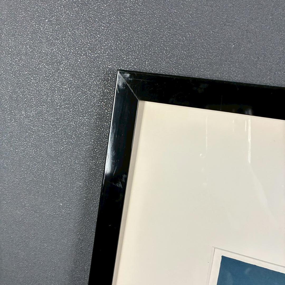 内田正泰「炭焼小屋の秋」リトグラフ 直筆サイン入り 額縁入り 風景画 紅葉