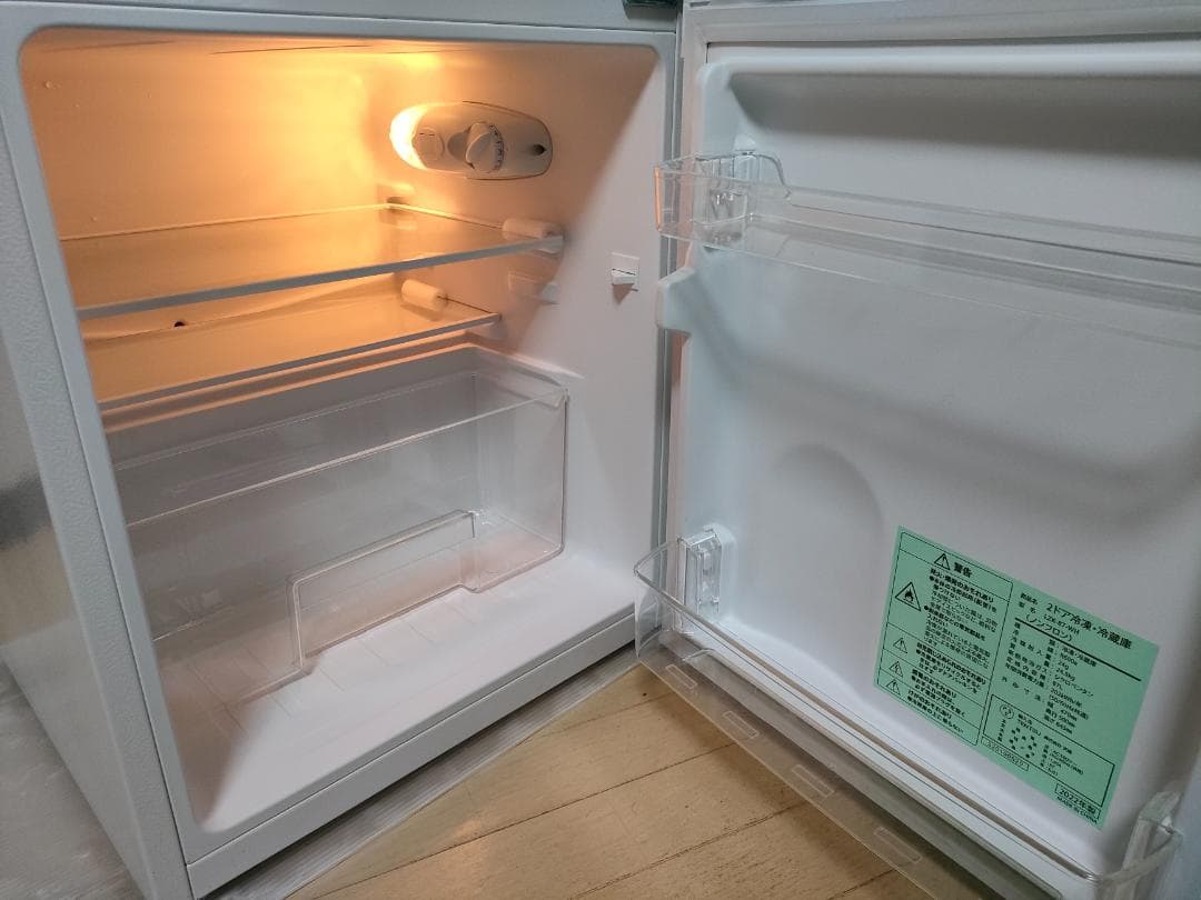 アドアプス 2ドア冷凍・冷蔵庫 LZK-87-WH 87L 2022年製