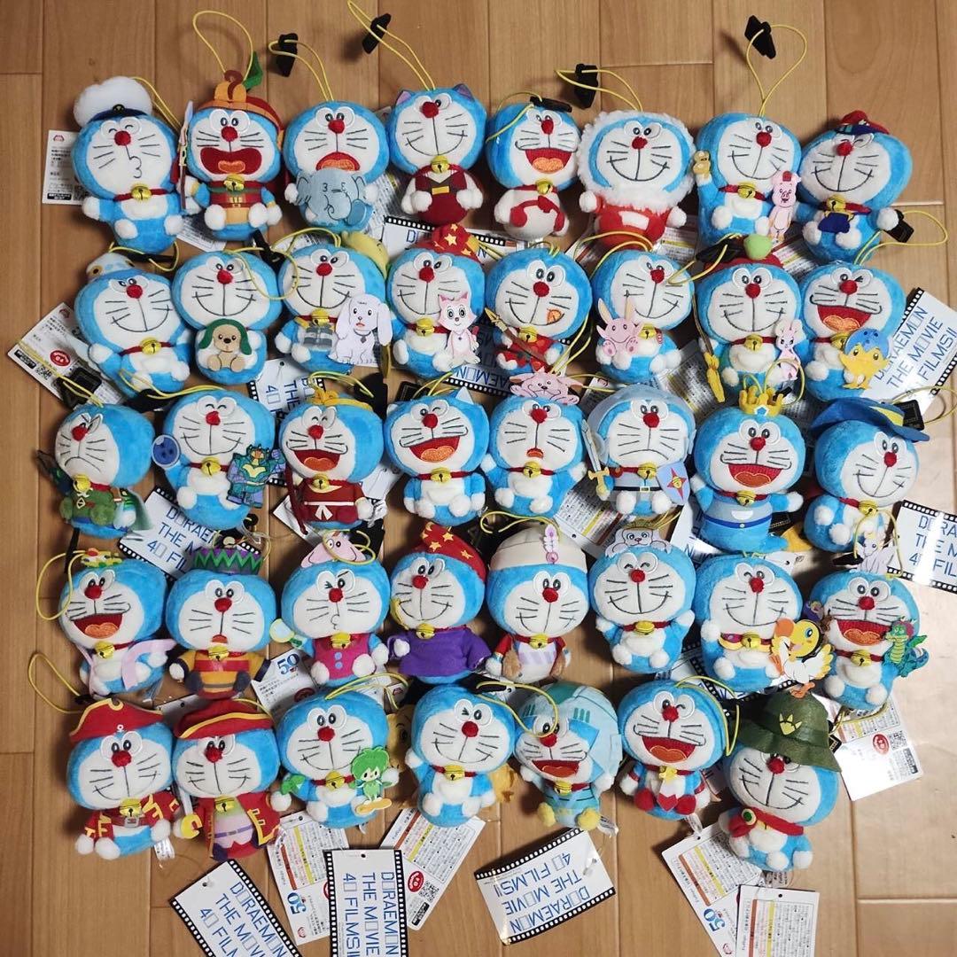 ドラえもん 映画 40周年記念 マスコット ぬいぐるみ　39点 セミコンプ　新品