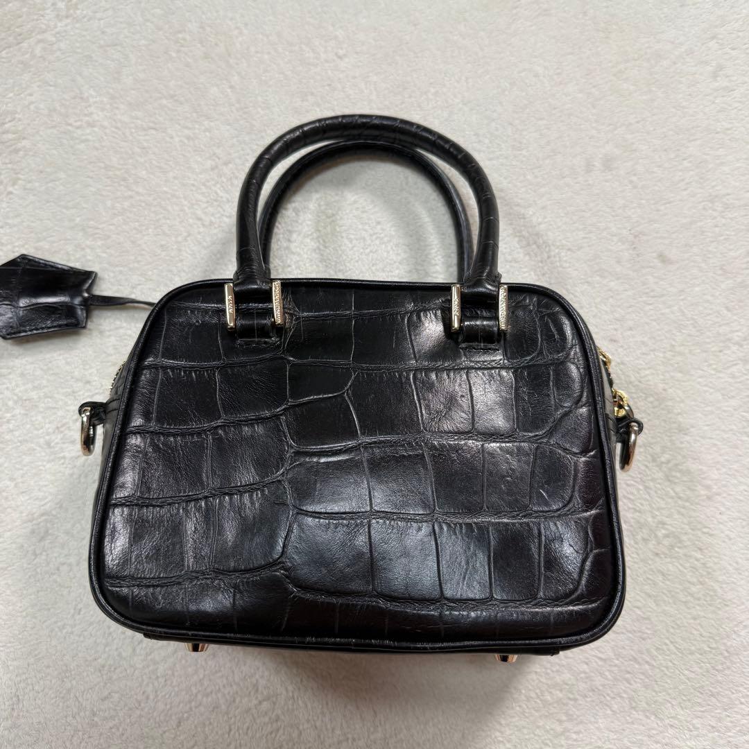 アニヤハインドマーチ ミニ カーカー クロコ 2way ショルダーバッグ