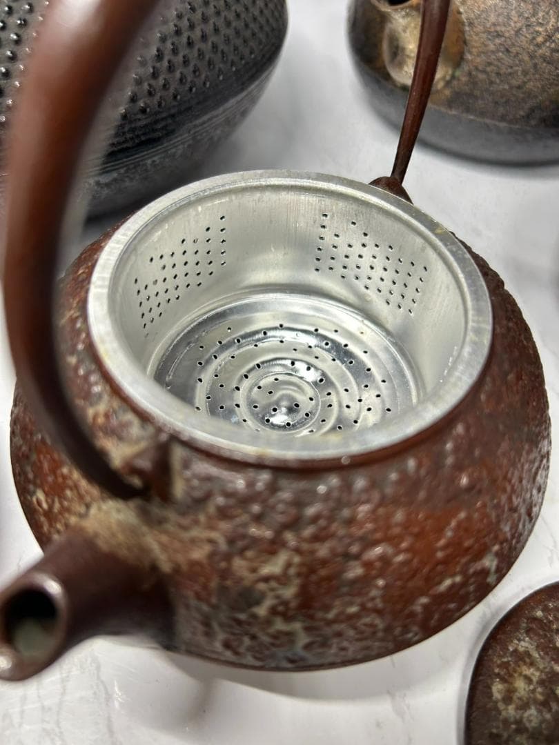 南部鉄器 鋳鉄製 鉄瓶 5個 セット まとめ売り 作者不明 茶道具 詳細不明