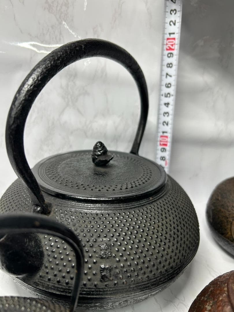南部鉄器 鋳鉄製 鉄瓶 5個 セット まとめ売り 作者不明 茶道具 詳細不明