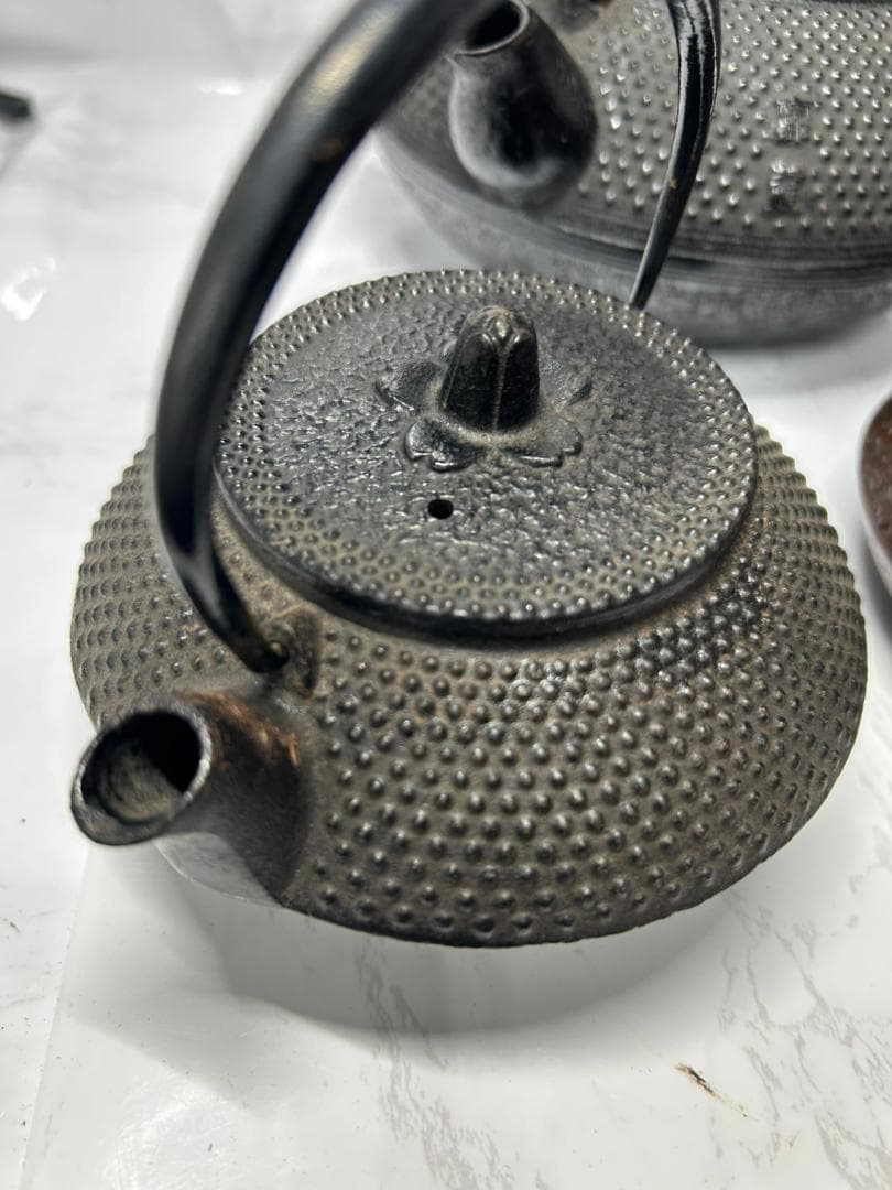 南部鉄器 鋳鉄製 鉄瓶 5個 セット まとめ売り 作者不明 茶道具 詳細不明