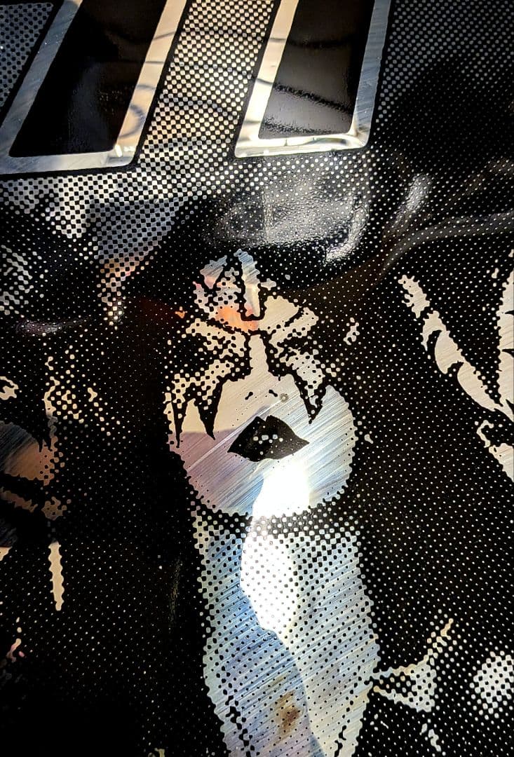 KISS 1977年 激レア アルミ蒸着ポリエステルフィルム ポスター 美品