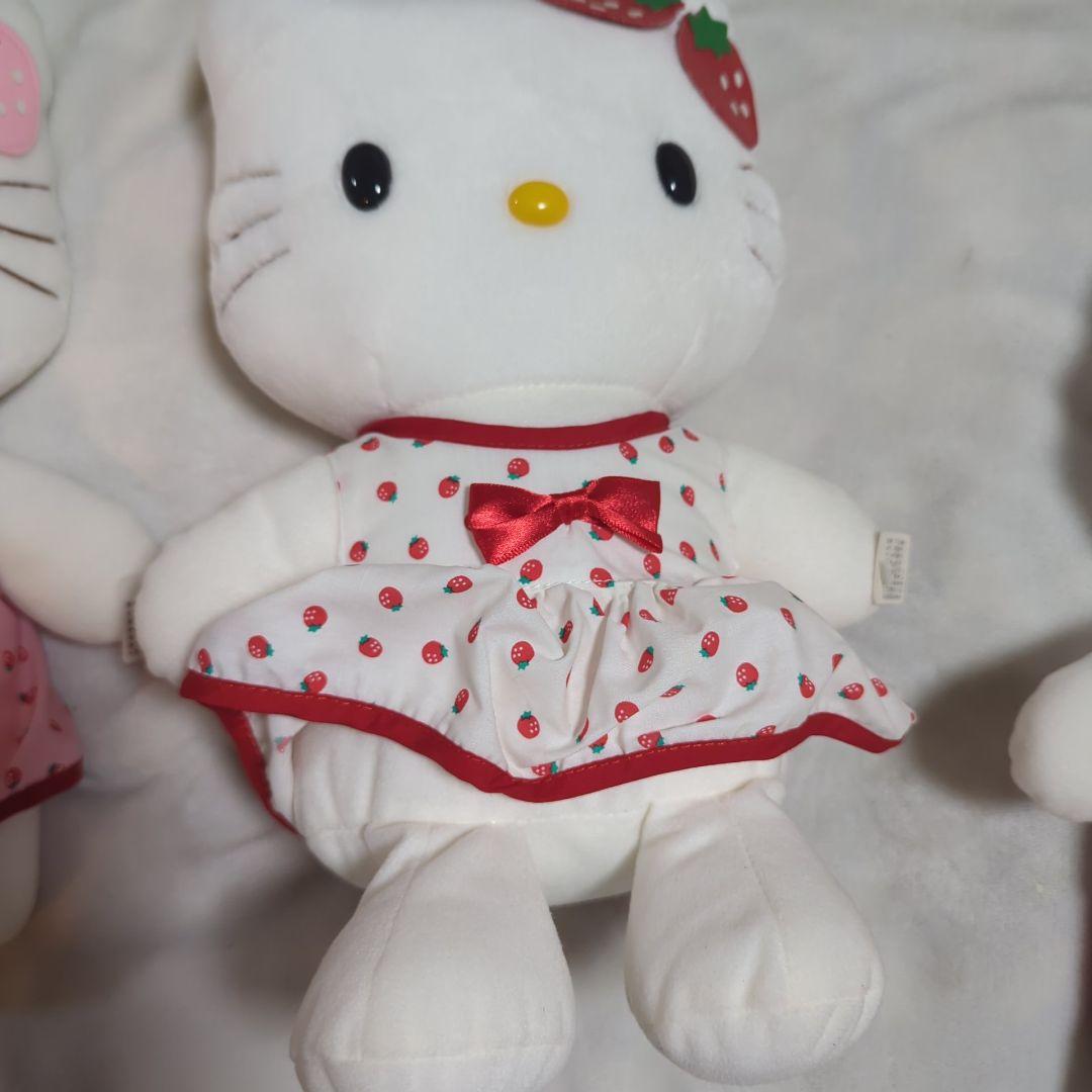 【希少】2002年※ハローキティちゃん❤イチゴキティぬいぐるみ♪3体