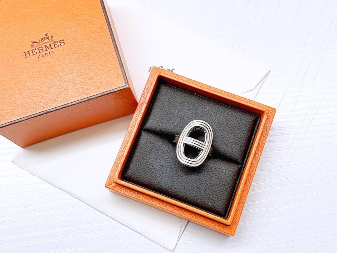 美品　エルメス　シェーヌダンクル24　SV925　リング　指輪　51　約11号