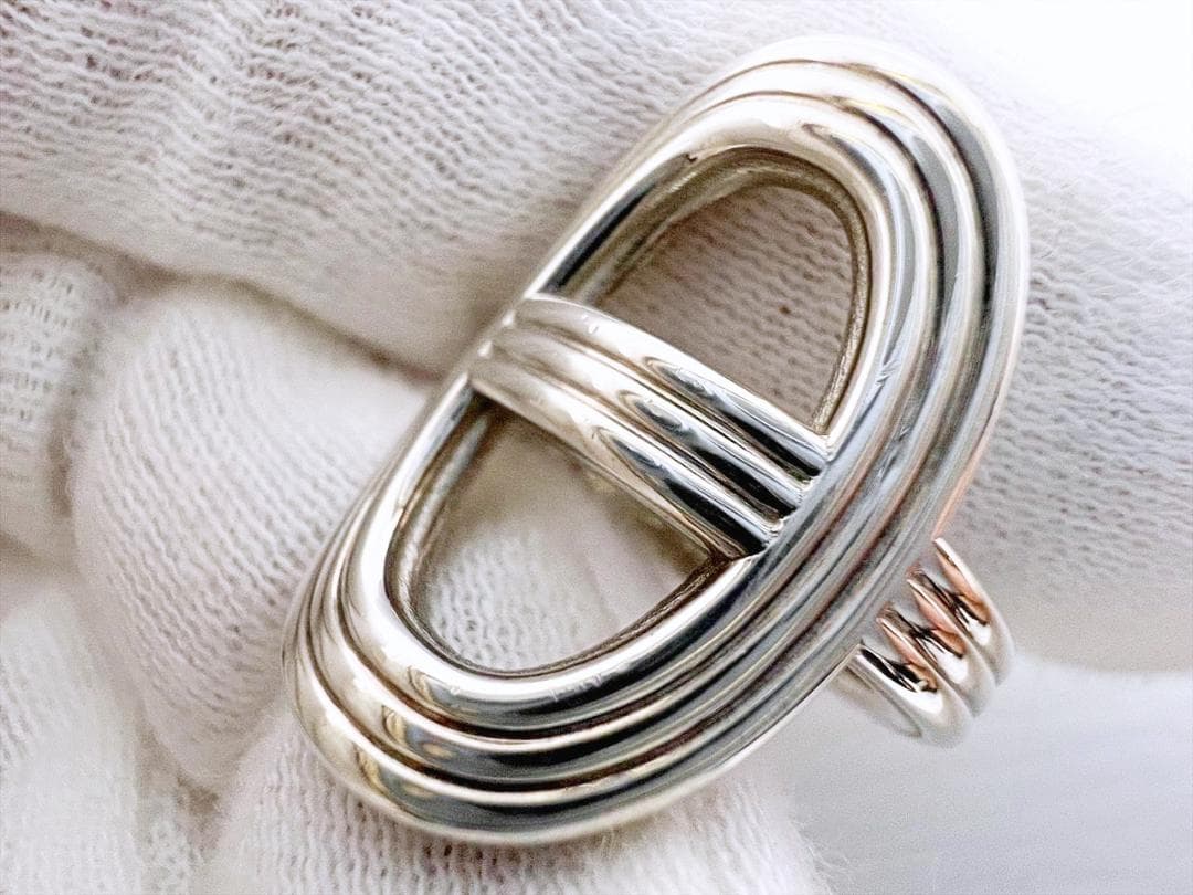 美品　エルメス　シェーヌダンクル24　SV925　リング　指輪　51　約11号