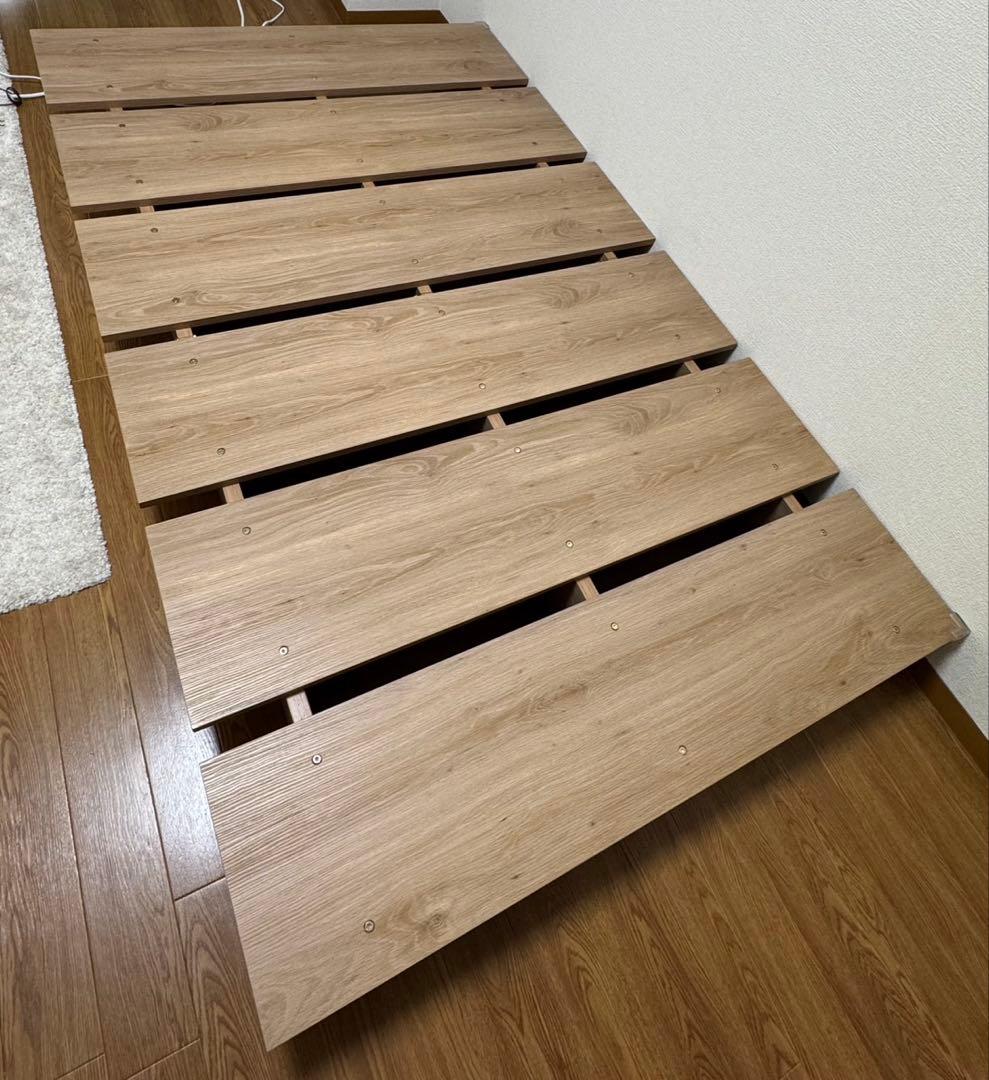 LOWYA シングルベッドフレーム ナチュラル なおちゃん専用