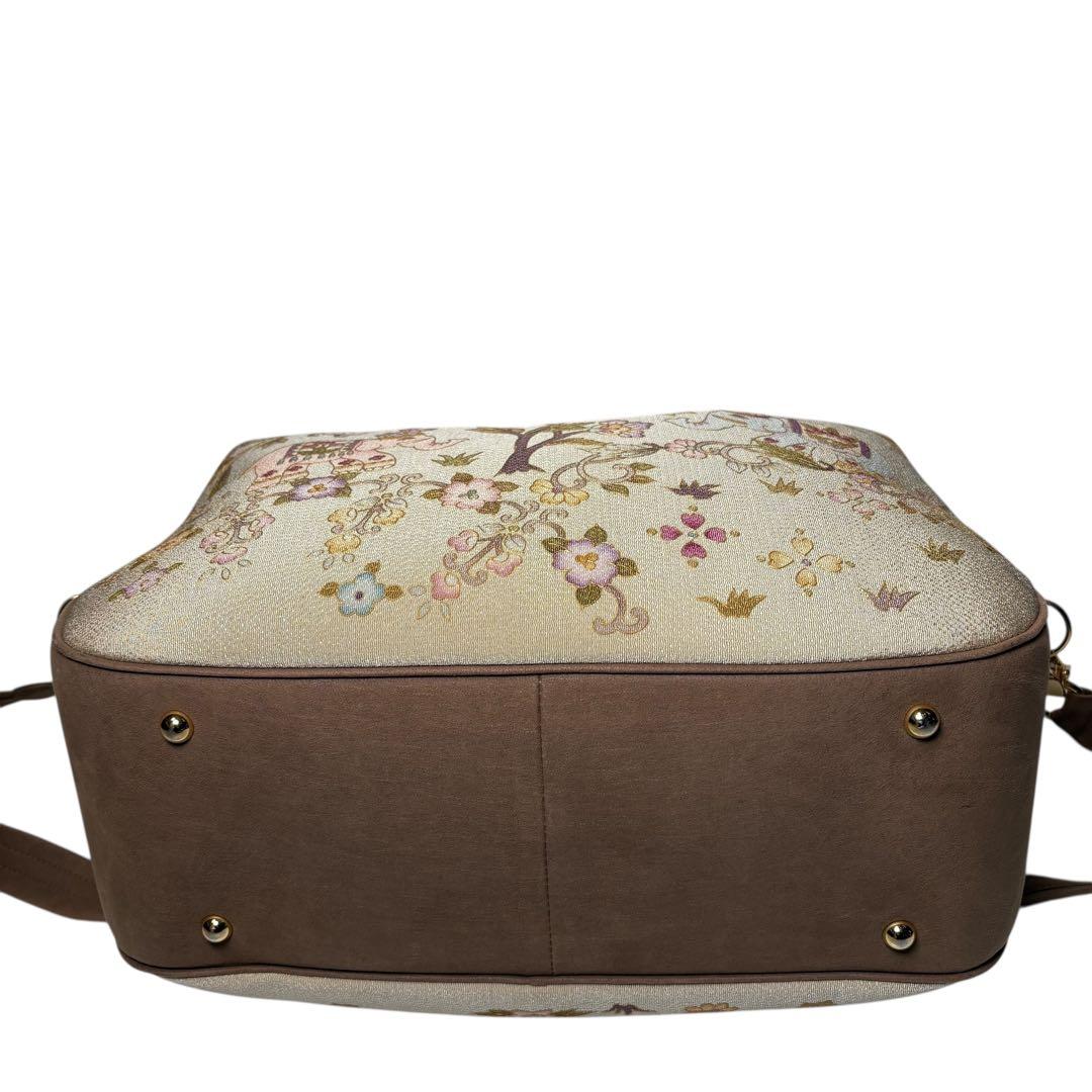 岡重　オカジマ　OKAJIMA 和装　像柄　2way ショルダーバッグ　ポーチ付