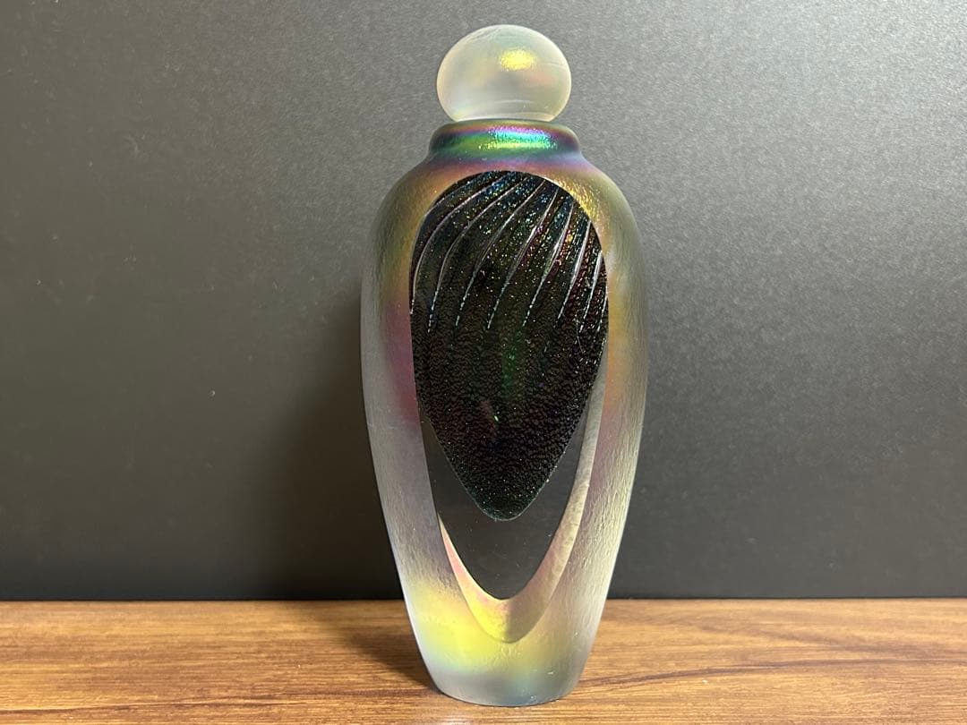ガラス工芸 香水瓶 香水ボトル 1988年　作家物