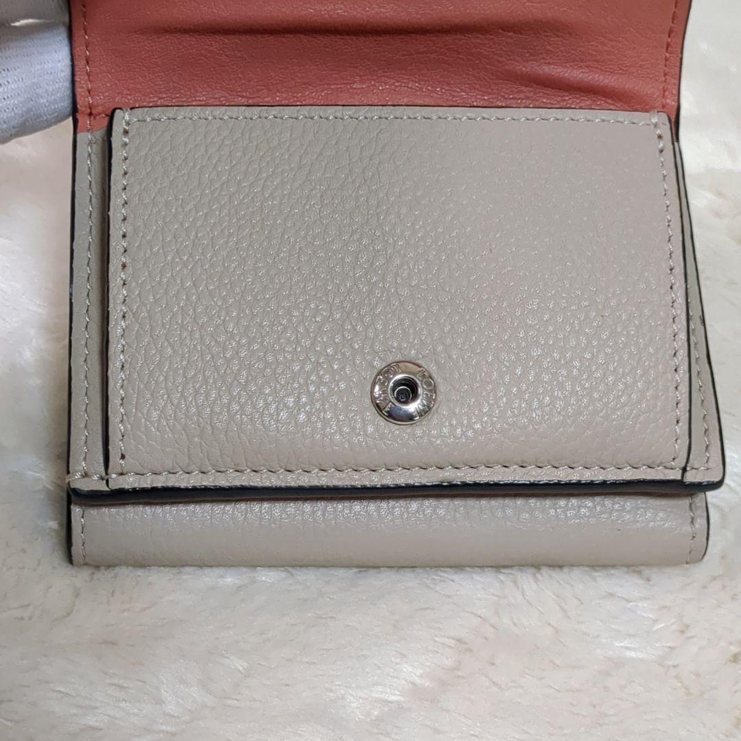 極美品︎✨ロエベ アナグラム トライフォールド 三つ折り財布