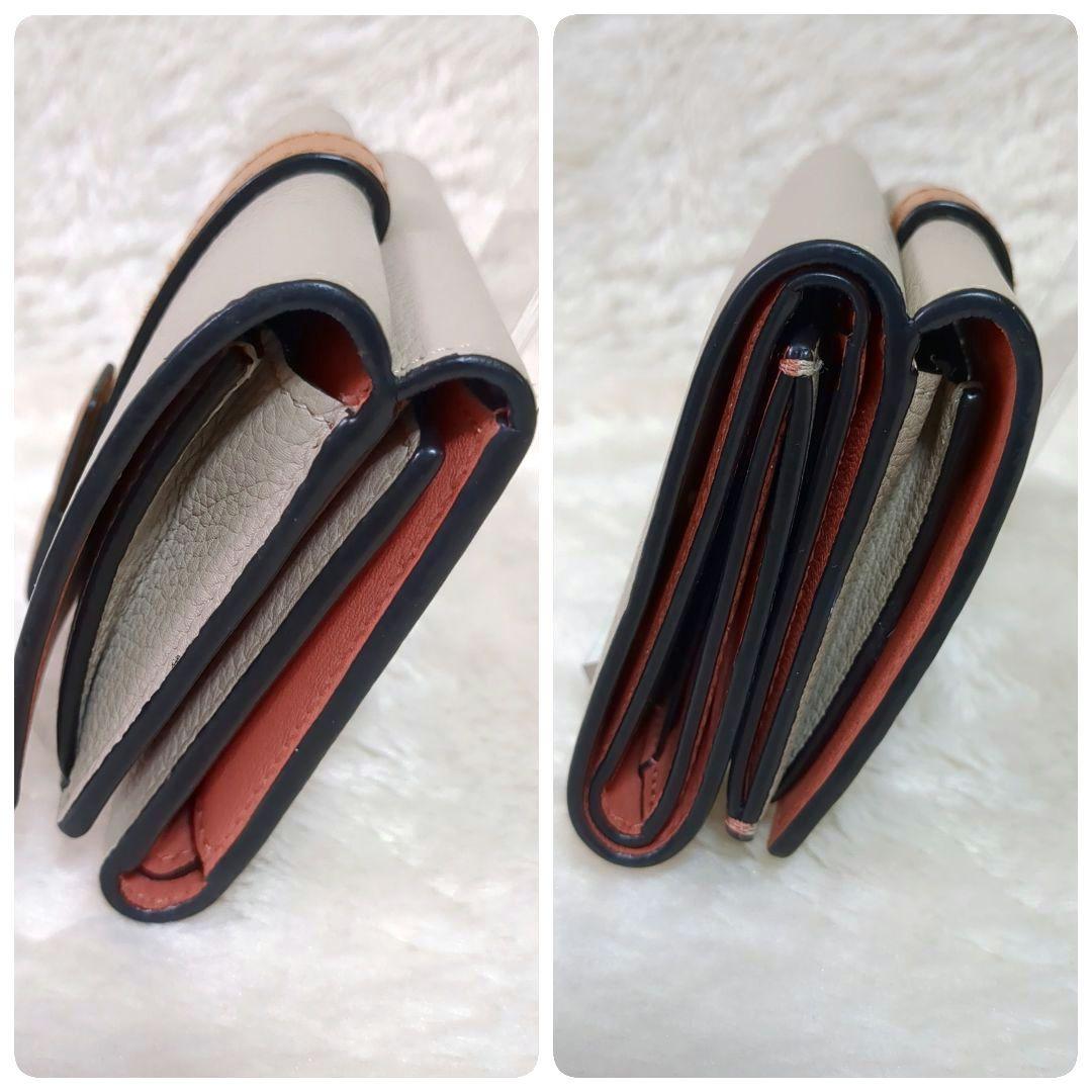 極美品︎✨ロエベ アナグラム トライフォールド 三つ折り財布
