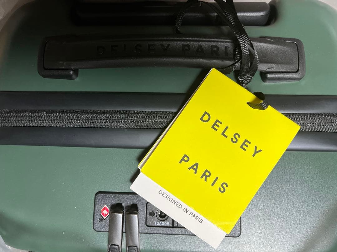新品デルセーフロントオープン 機内持ち込みスーツケース拡張機能38L➕4L
