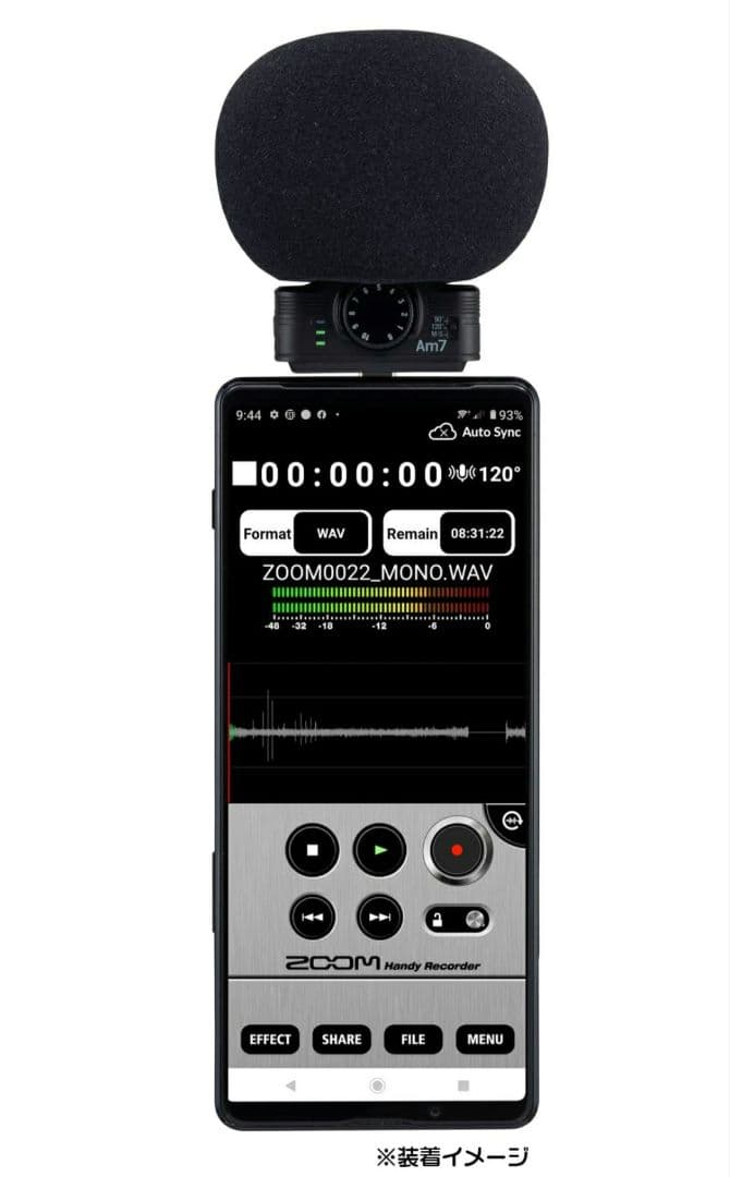 【Zoom】 Am7 ステレオマイクロフォン for Android