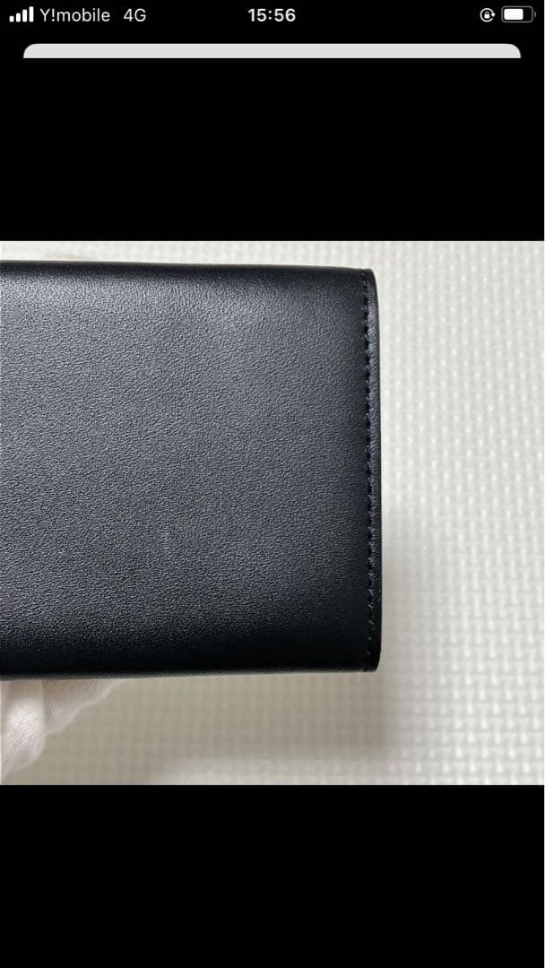 未使用　agnes b. アニエスベー　レザー三つ折り財布　ブラック　ミニ財布