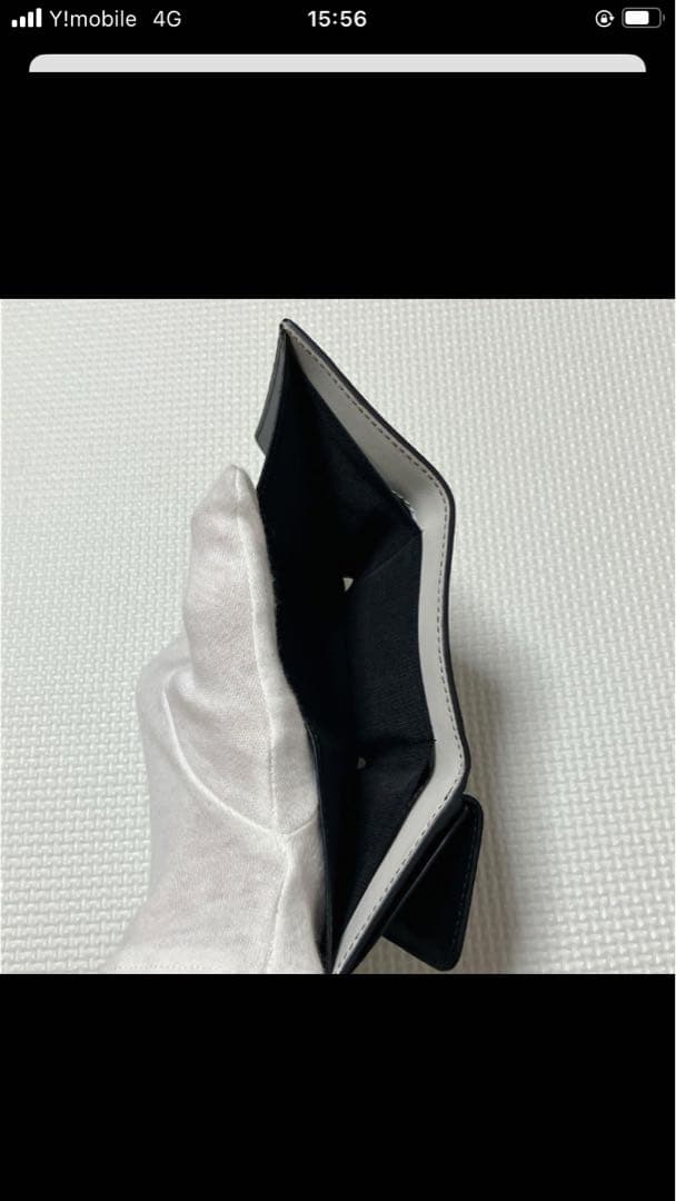 未使用　agnes b. アニエスベー　レザー三つ折り財布　ブラック　ミニ財布