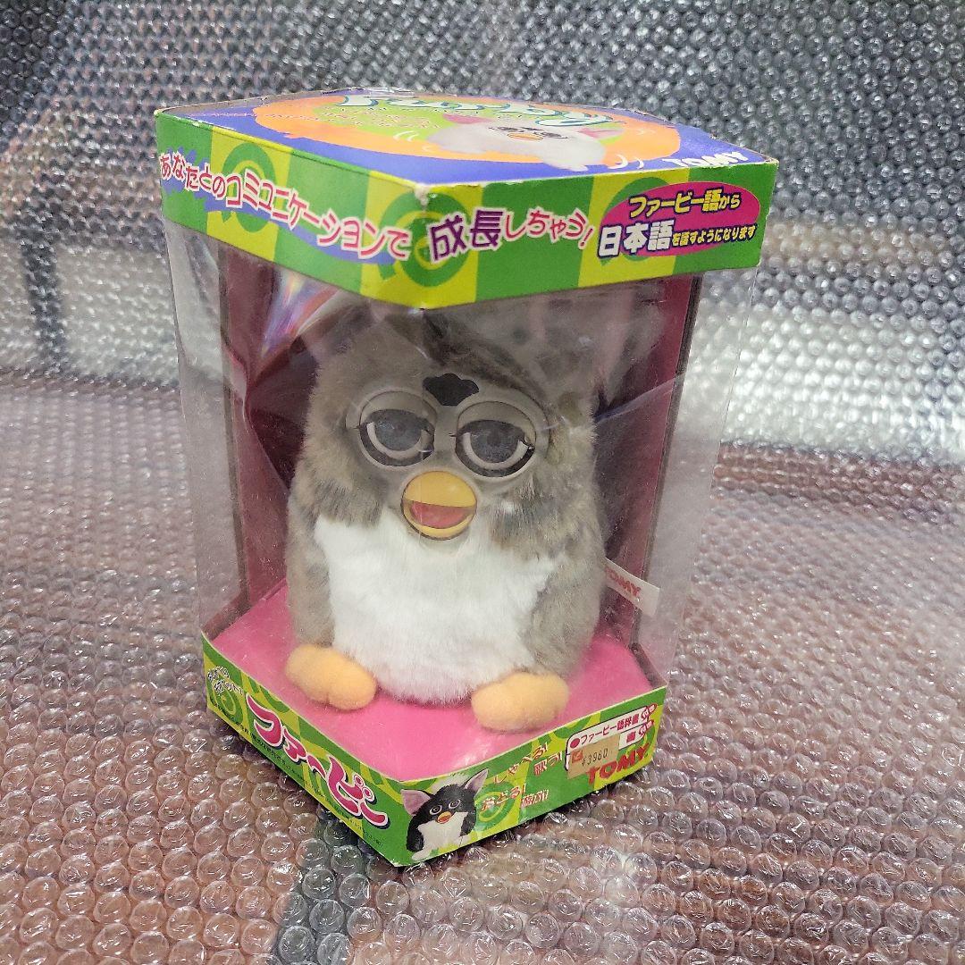 中古品 ファービー Furby 日本語版 取扱説明書、辞書、血統書、箱付き