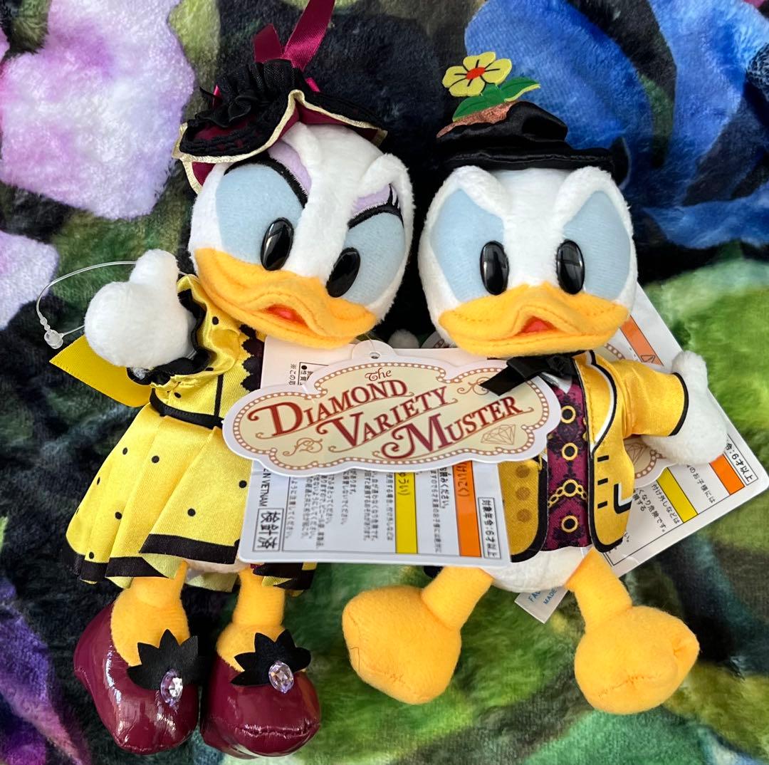 ディズニー バラエティマスター ぬいぐるみバッジ ドナルド デイジー　セット