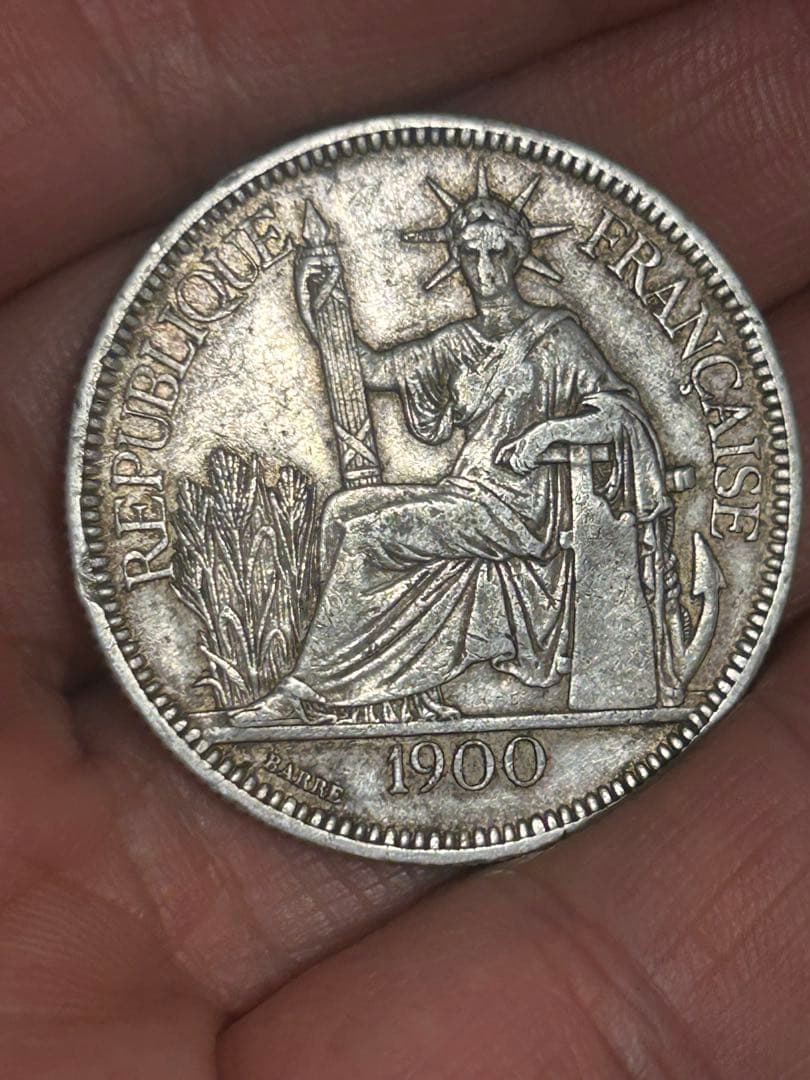 1900年 フランス領インドシナ ピアストル