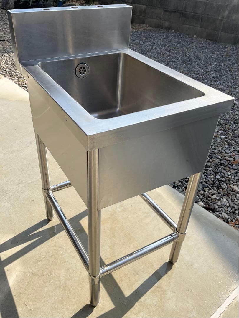 ステンレス1槽シンク 流し台 業務用　450×600×80