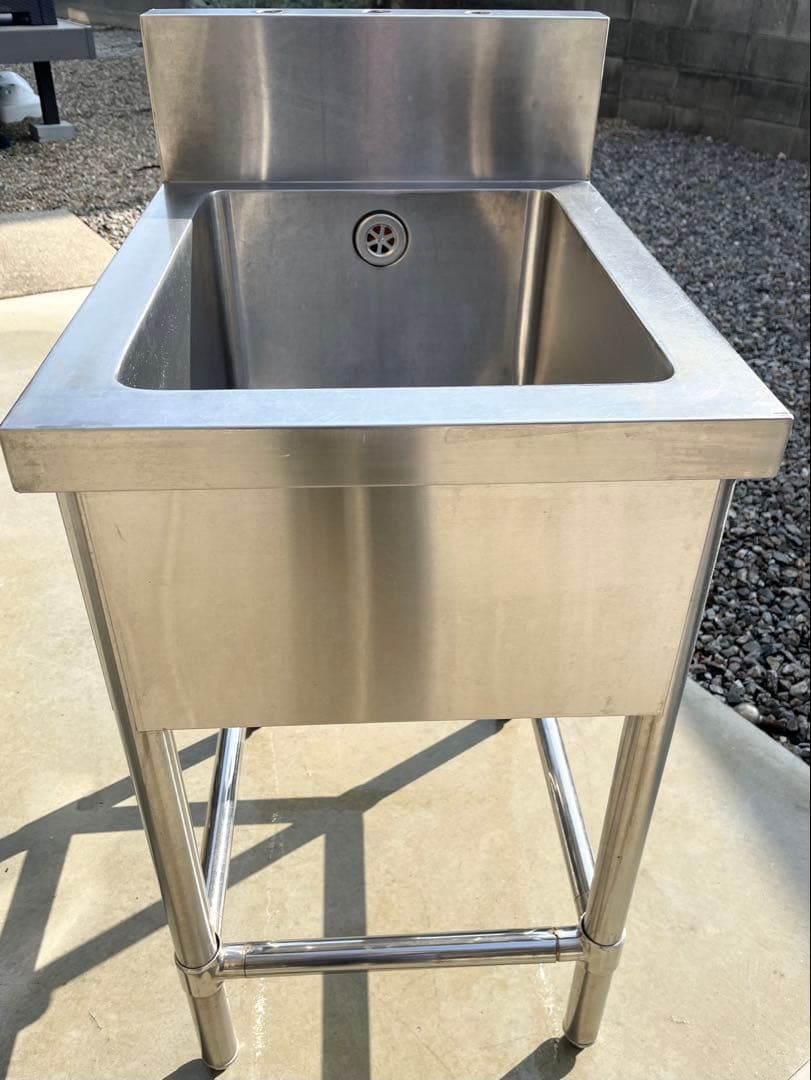 ステンレス1槽シンク 流し台 業務用　450×600×80