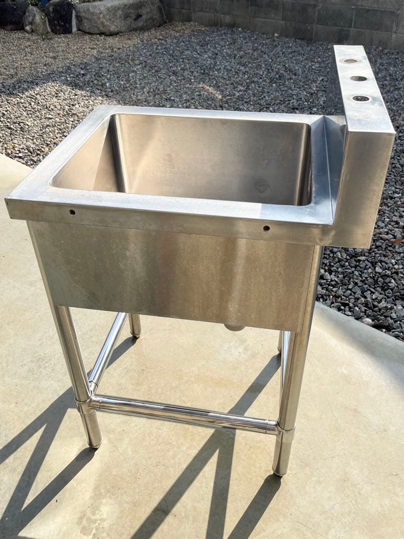 ステンレス1槽シンク 流し台 業務用　450×600×80