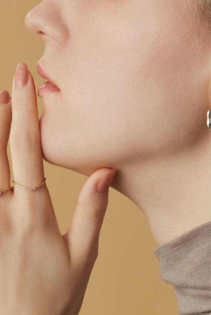 【美品　保証書あり】agete K18ダイヤモンドリング　9号　アガット