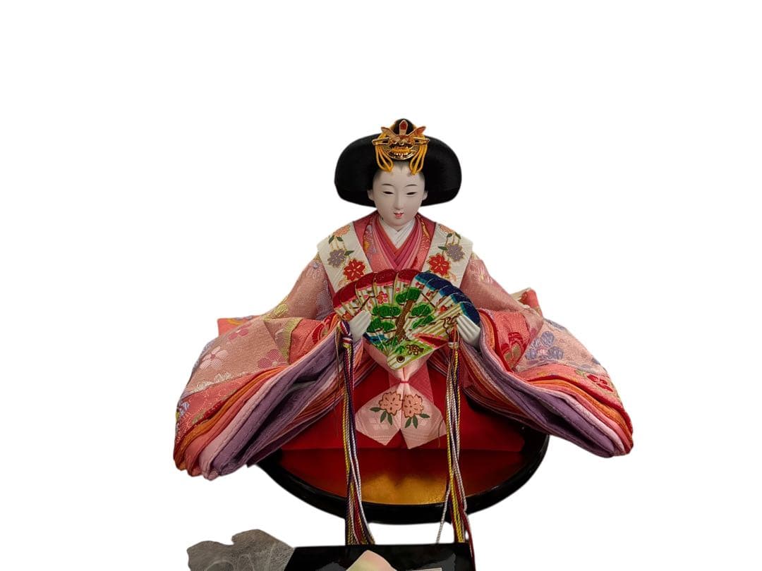 k*n様 伝統的な雛人形 大型ガラスケース付き