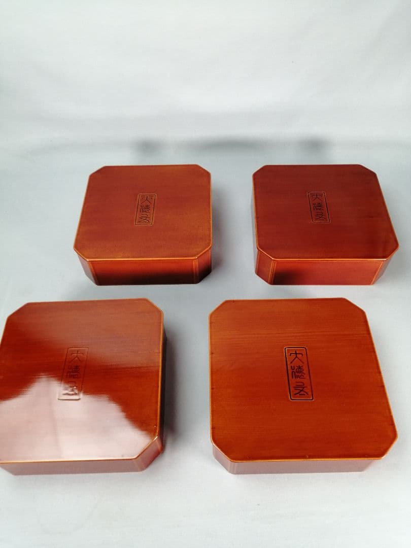 【茶事道具】春慶塗大徳寺重　重箱、弁当箱、主菓子　懐石道具