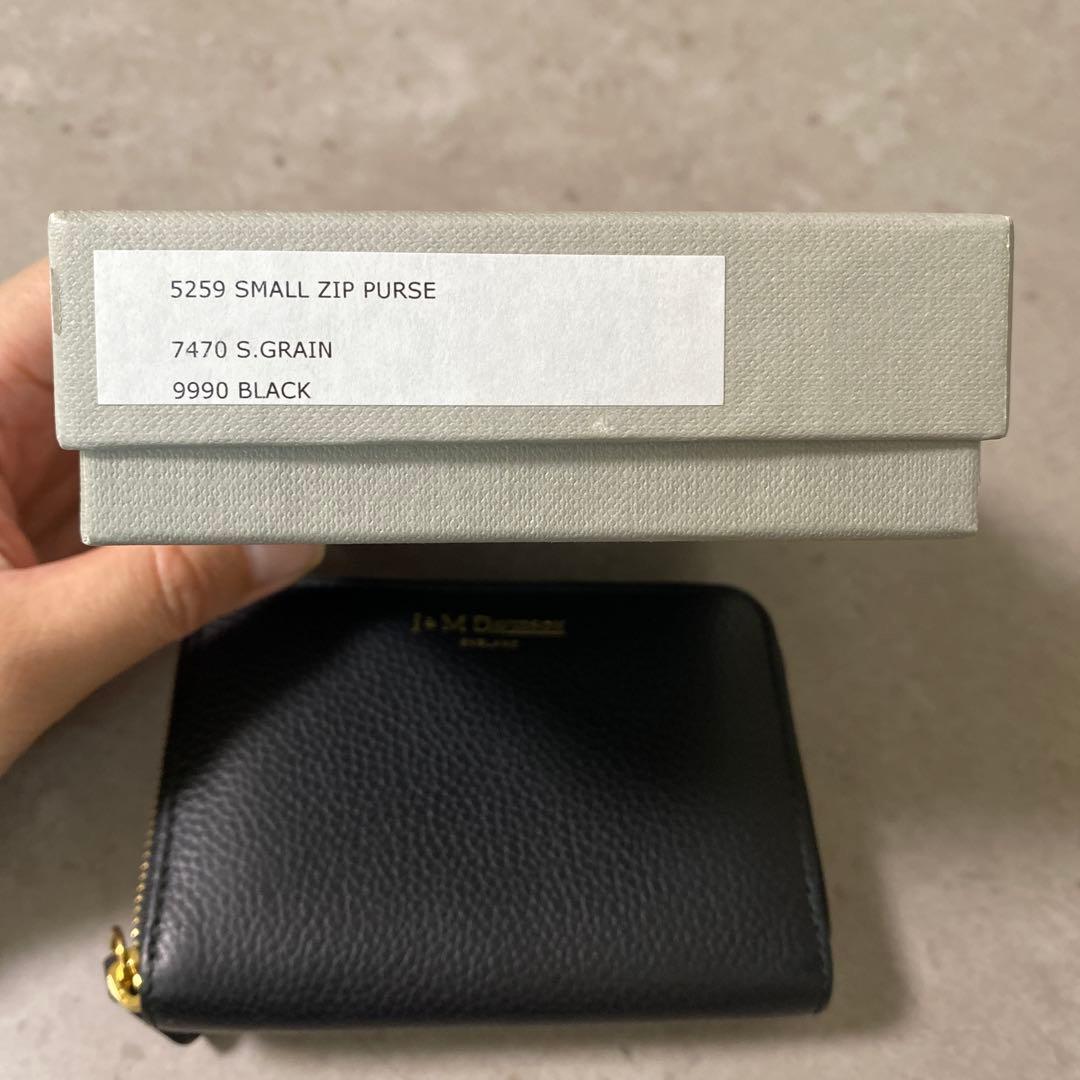 J&MDAVIDSON ケース　折り財布　ブラック　箱付き　【新品未使用】