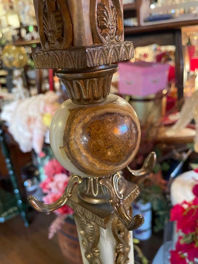 大理石 真鍮　ハンガーラック　コートハンガー