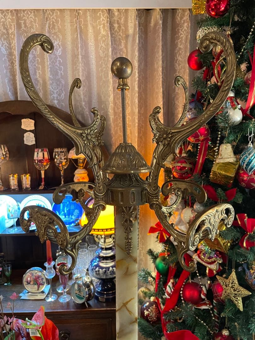 大理石 真鍮　ハンガーラック　コートハンガー