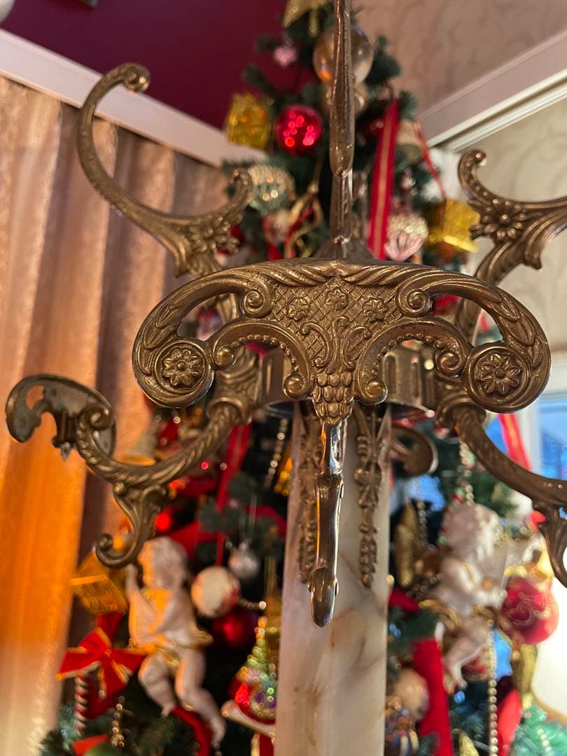 大理石 真鍮　ハンガーラック　コートハンガー