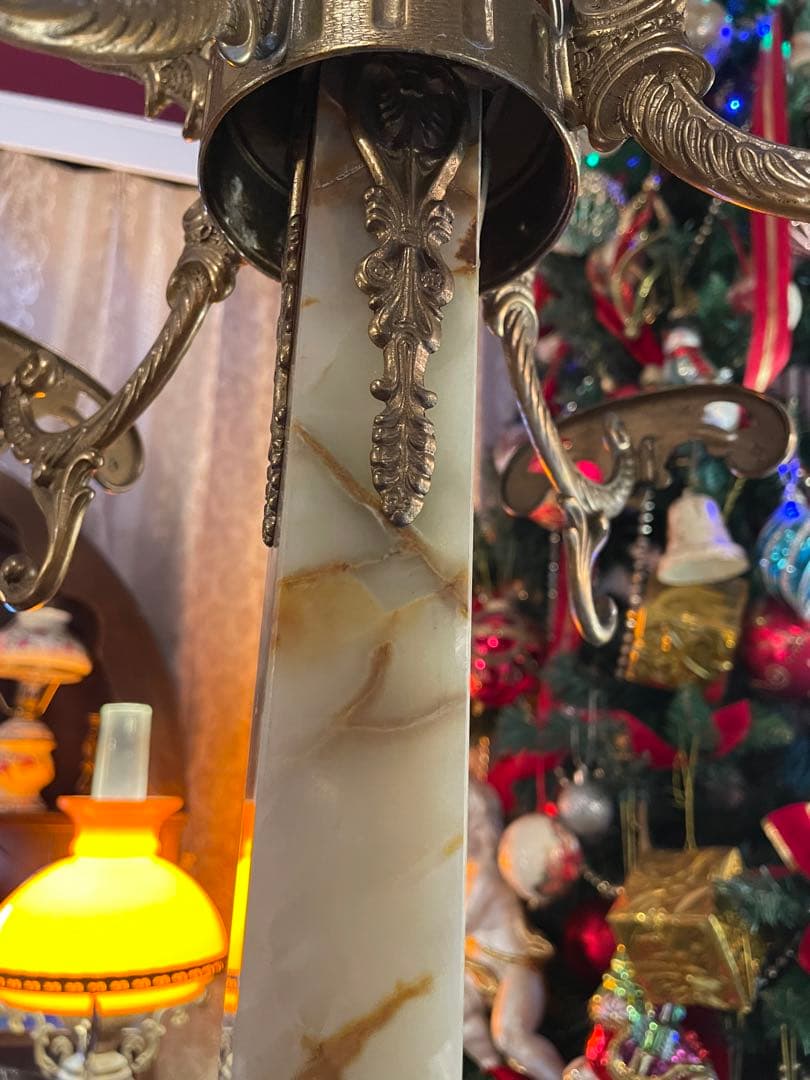 大理石 真鍮　ハンガーラック　コートハンガー