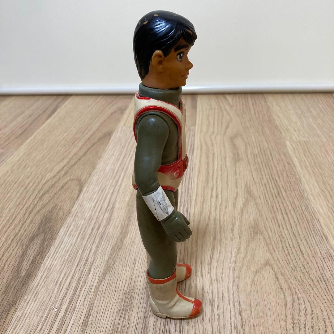 シルバー仮面　面取れ ソフビ 当時物